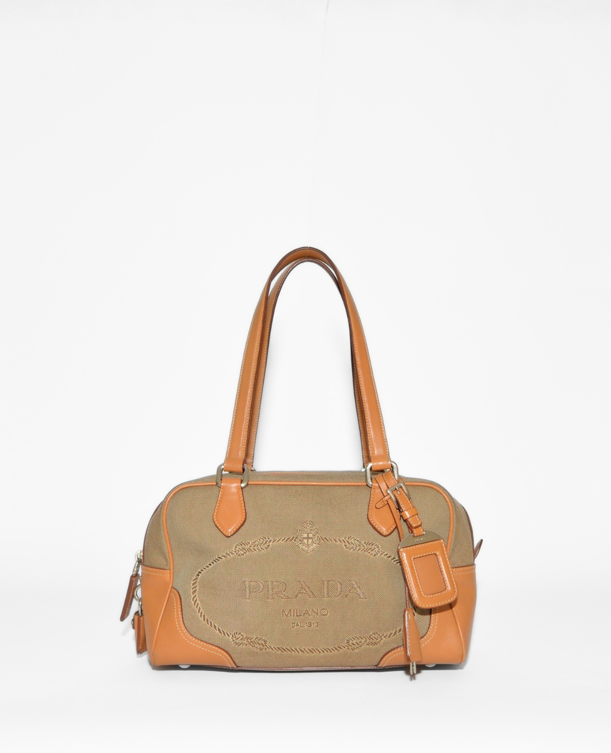 Prada Canvas Shoulder Bag