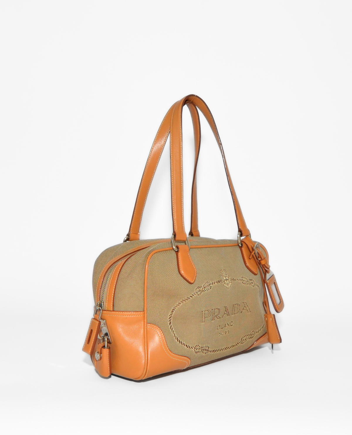 Prada Canvas Shoulder Bag