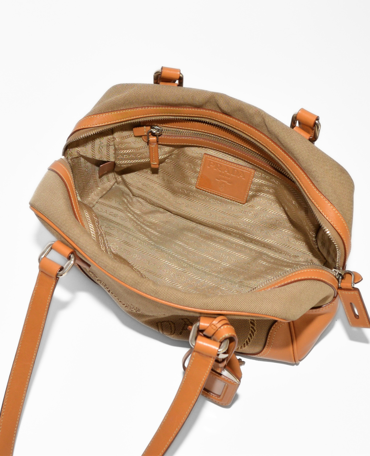 Prada Canvas Shoulder Bag
