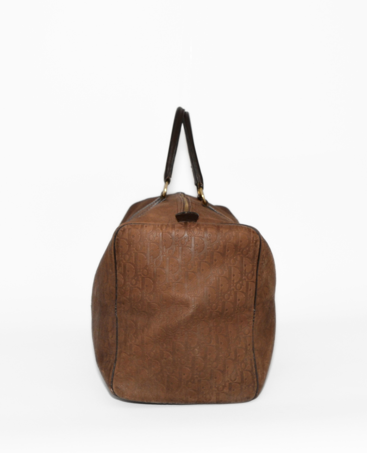 Dior Monogram Leather Boston 45 Duffle Bag