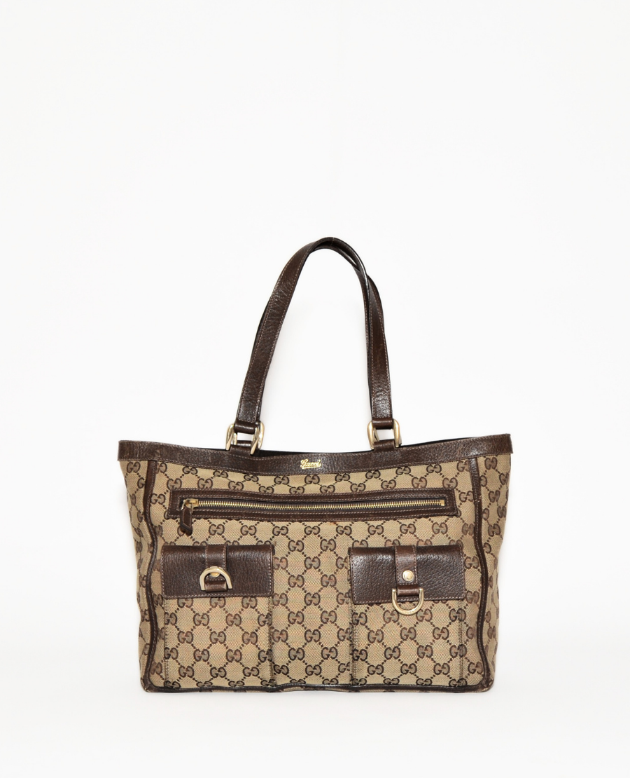 Gucci GG Canvas Abbey Pocket Tote