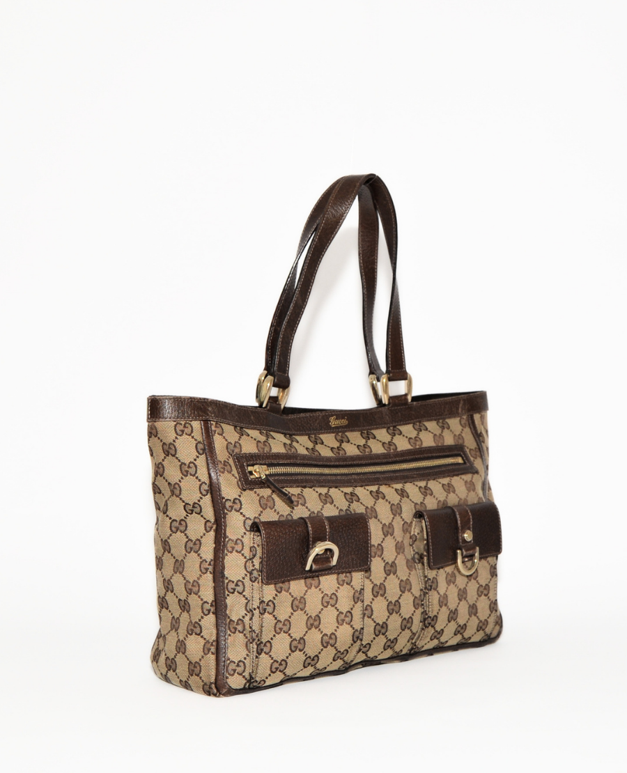 Gucci GG Canvas Abbey Pocket Tote